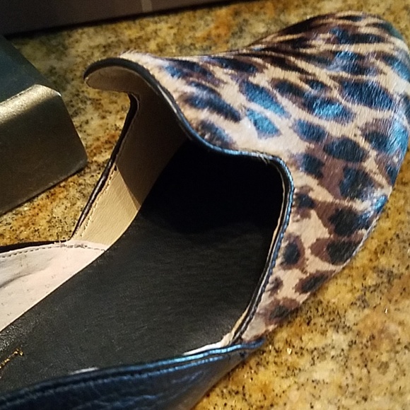LATIGO Leopard Calf Hair/Leather Loafers NEW! - Picture 6 of 8